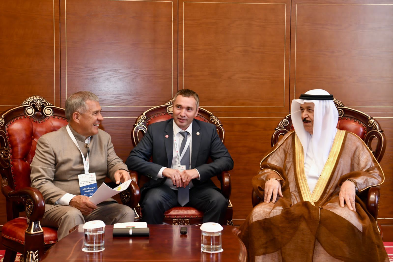 Минниханов встретился с председателем Высшего Совета по исламским делам Бахрейна