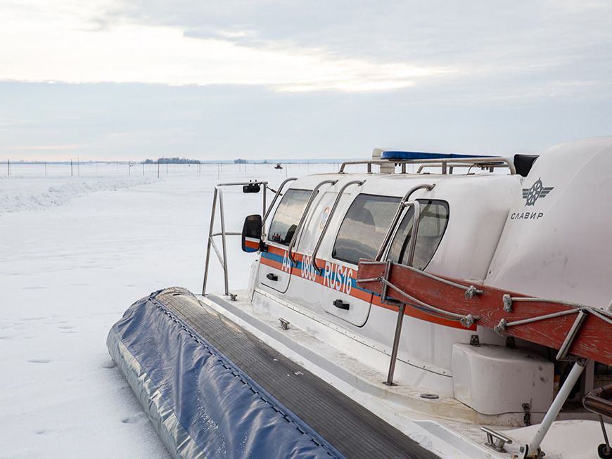В Татарстане на паромной переправе запустили судно на воздушной подушке