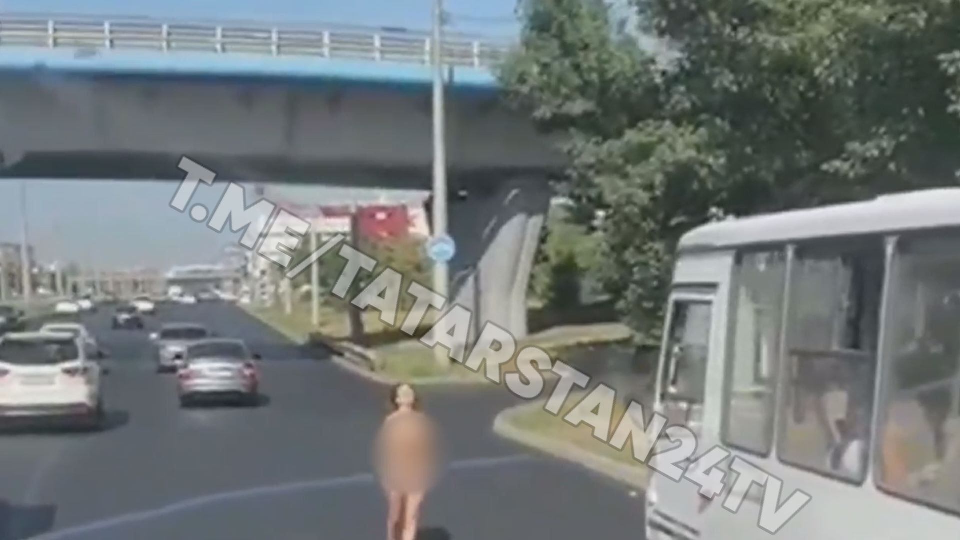 В Казани голая женщина с иконой бегала по проезжей части - Татарстан-24