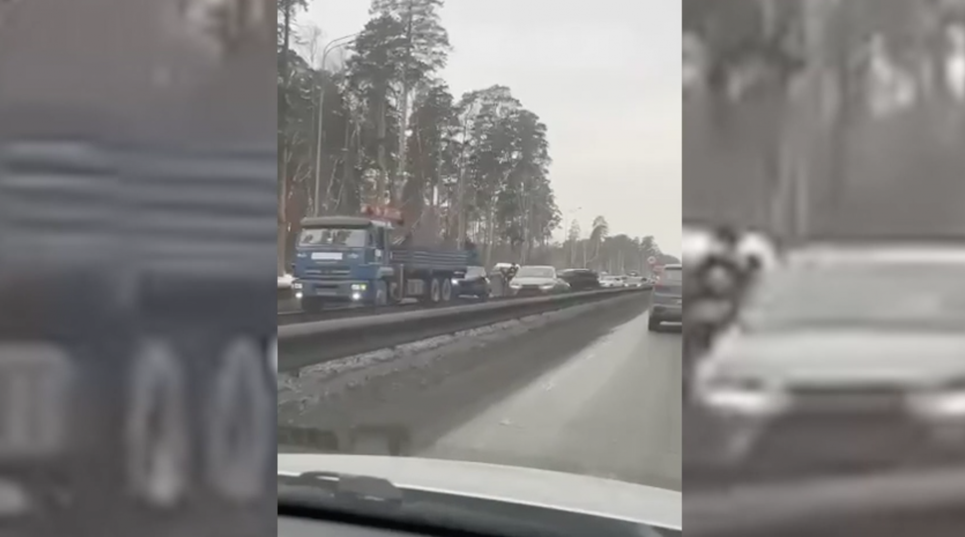 Массовое ДТП произошло возле озера Лебяжье в Казани