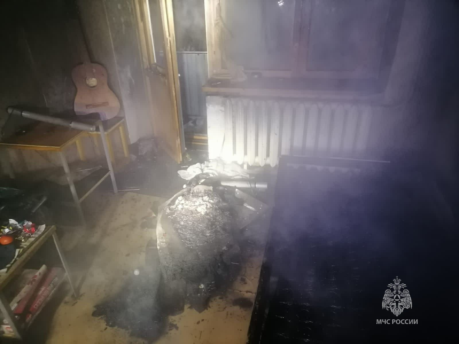 Мужчина пострадал на пожаре в Нижнекамске
