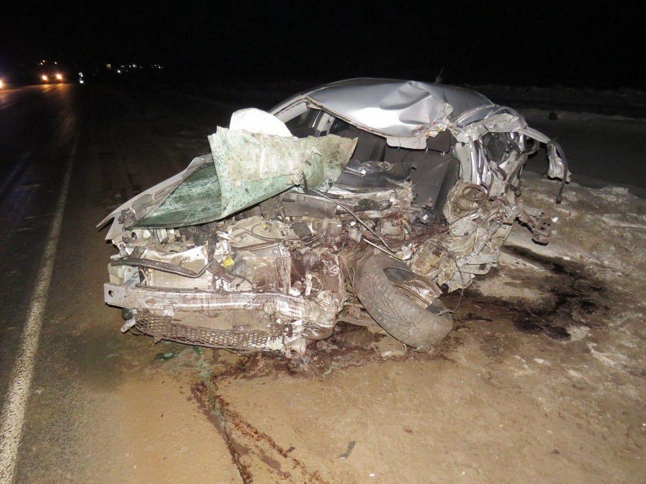 Водитель легковушки погиб в лобовом столкновении на трассе М-7 в Татарстане