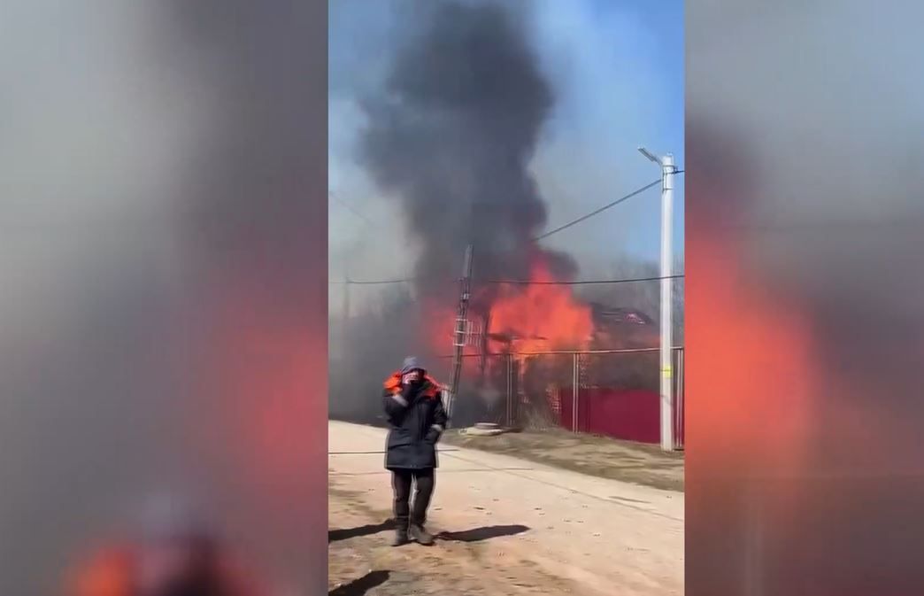 Крупный пожар произошел в Актанышском районе