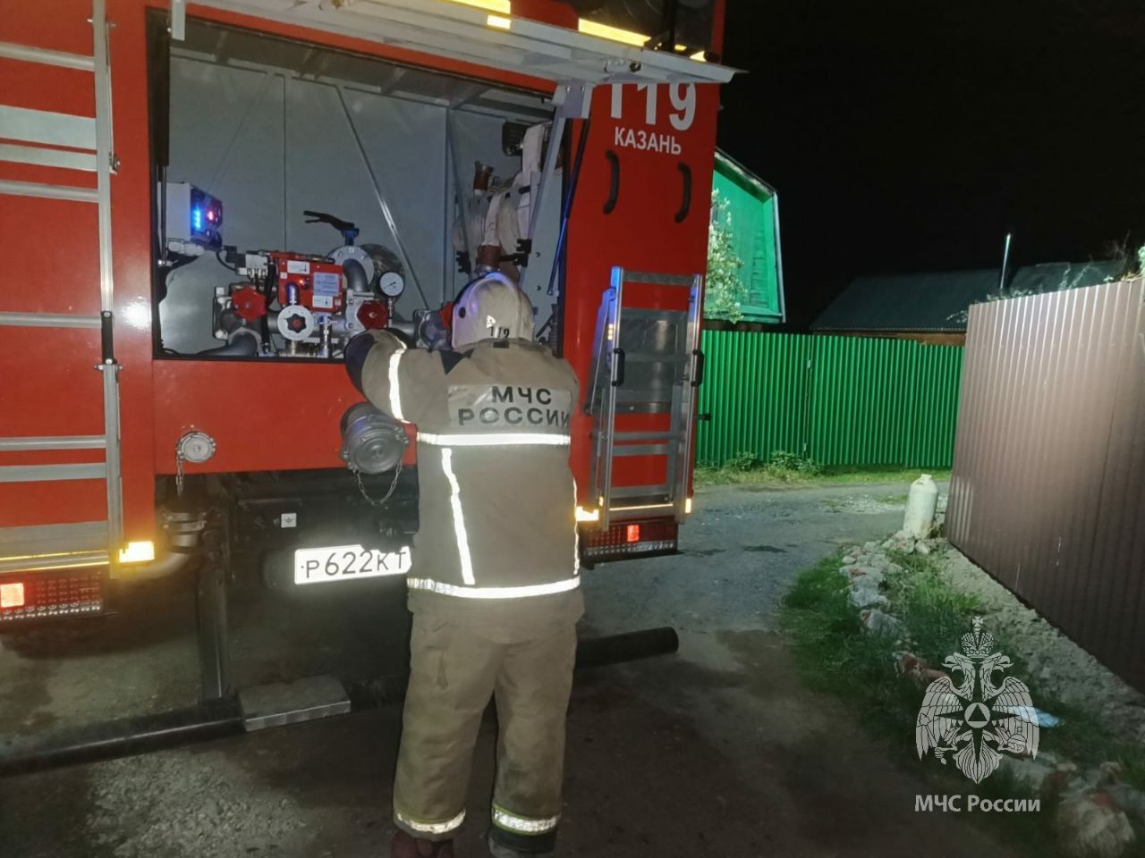 Мужчина погиб на пожаре в бане в Татарстане