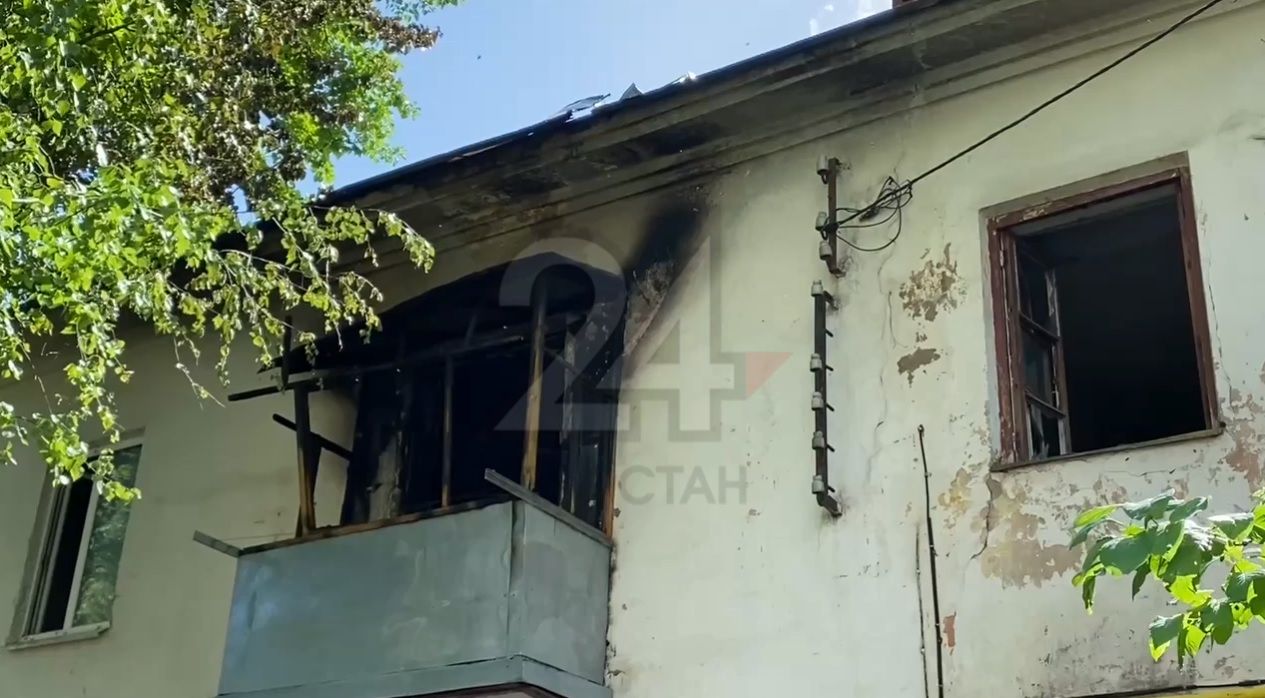 Мужчина скончался во время пожара в квартире в Казани