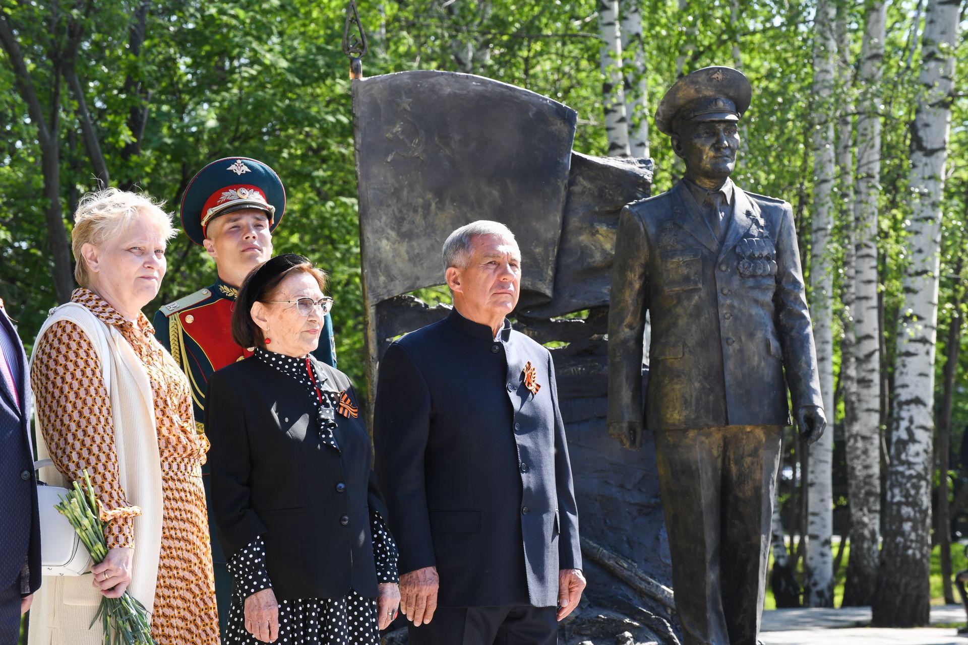 В Казани открыли памятник Герою Советского Союза Борису Кузнецову