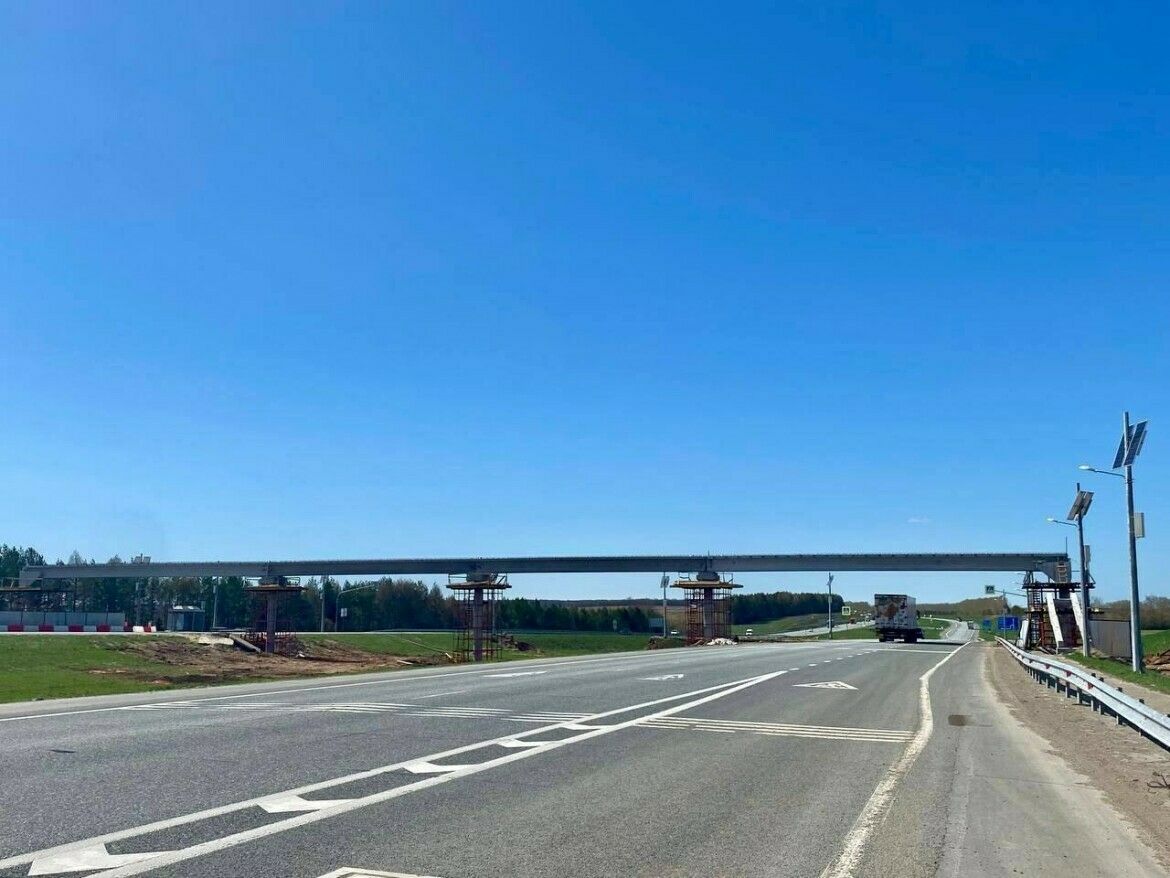 В Татарстане на трассе М-7 ограничат движение из-за строительства пешеходного перехода