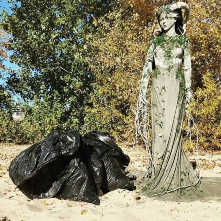 В Казани неизвестные похитили статую дриады, установленную на берегу Казанки