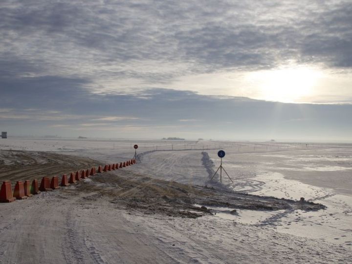 В Татарстане заработала самая длинная ледовая переправа