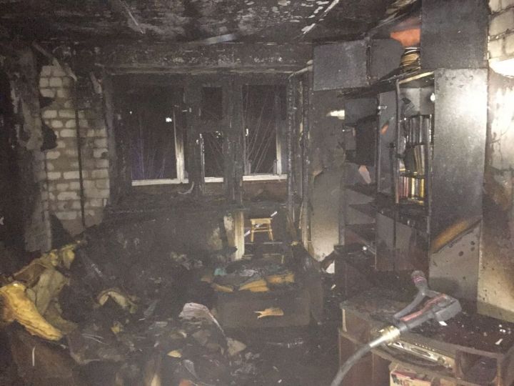 В Зеленодольске на пожаре погиб хозяин квартиры