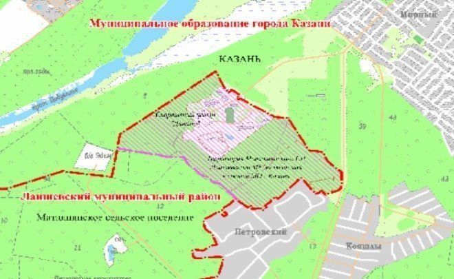 К границам Казани предложили добавить участки Лаишевского района