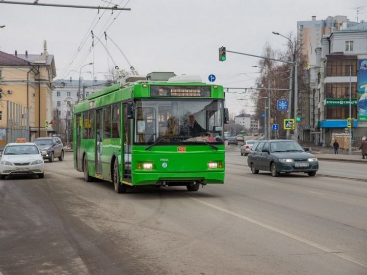 С 14 августа в Казани временно изменится маршрут троллейбуса №1
