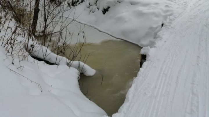 Экологи обнаружили желтый ручей в Тукаевском районе