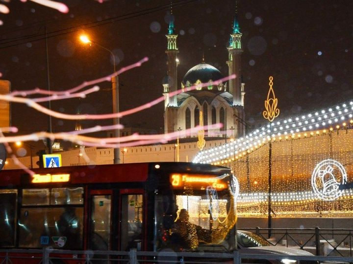 В рождественскую ночь в Казани продлят работу общественного транспорта
