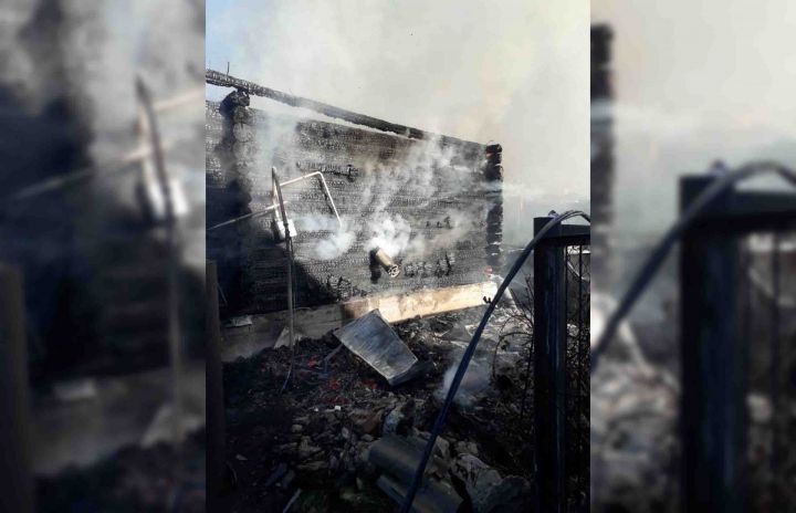 На пожаре в Лаишевском районе погиб один человек