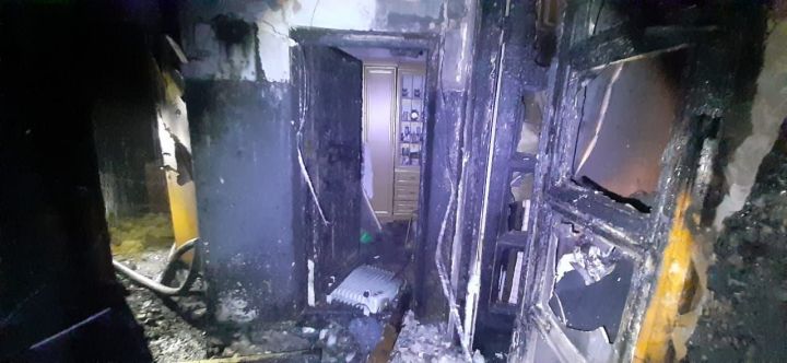 Мужчина получил ожоги тела на пожаре в Казани