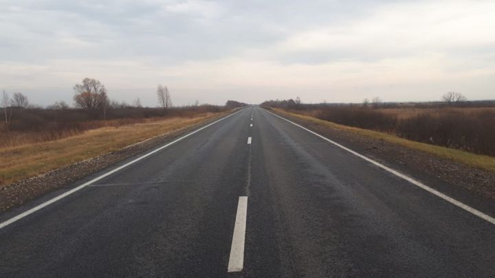 В Татарстане отремонтирован участок региональной дороги Базарные Матаки - Болгар
