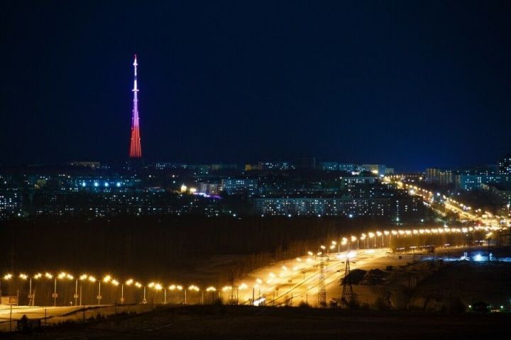 В День народного единства заработает праздничная подсветка телевышки в Нижнекамске