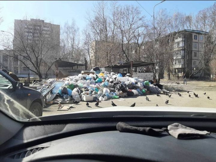 Казанцы жалуются на мусор, который никто не вывозит из двора на улице Ибрагимова