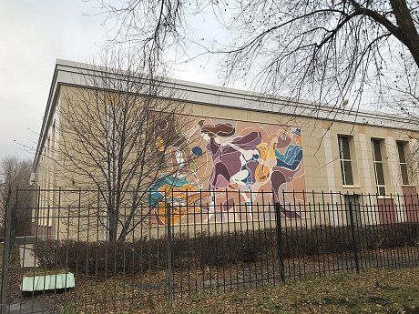 Челнинский художник разрисовал фасад колледжа искусств