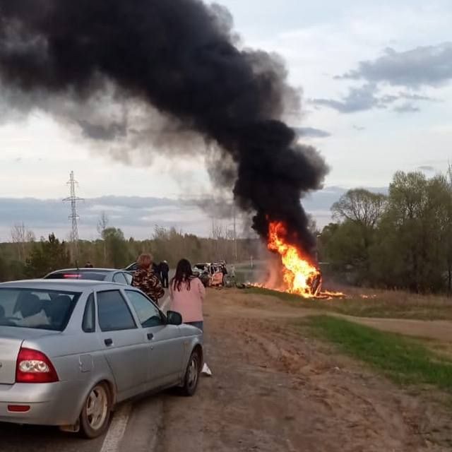 Двое детей и двое взрослых погибли в ДТП на трассе в Татарстане