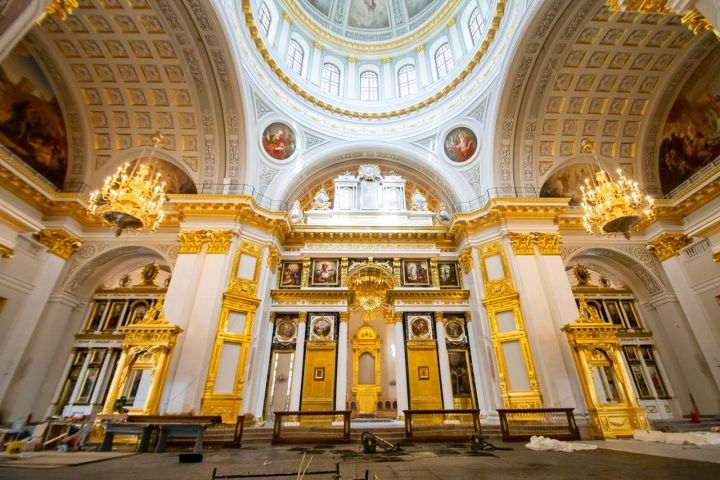 Воссоздание собора Казанской иконы Божией Матери завершится к концу июня