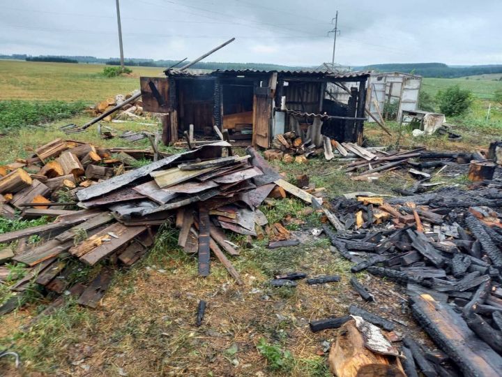 Во время пожара в Сабинском районе погиб мужчина
