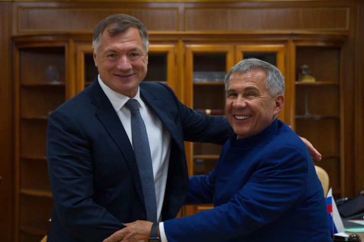 Минниханов встретился с вице-премьером РФ Маратом Хуснуллиным