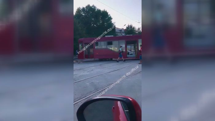 В Казани восстановлено движение трамваев после ДТП с «Газелью»