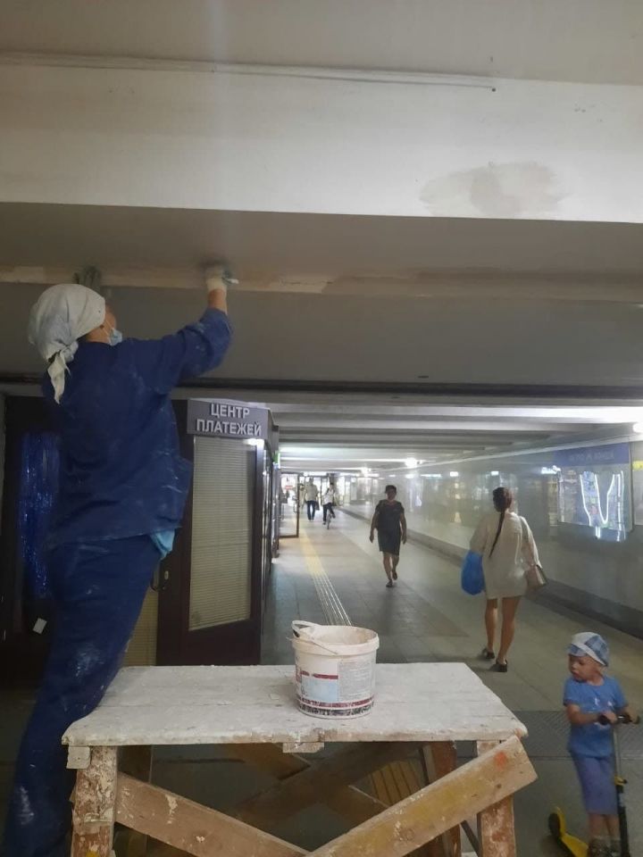 Завершился косметический ремонт станции метро «Проспект Победы»