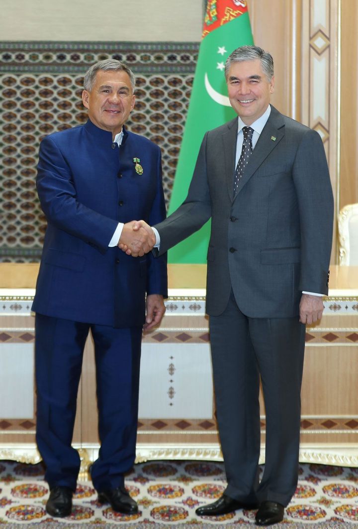 Минниханов и Бердымухамедов обсудили возможности расширения сотрудничества между Татарстаном и Туркменистаном