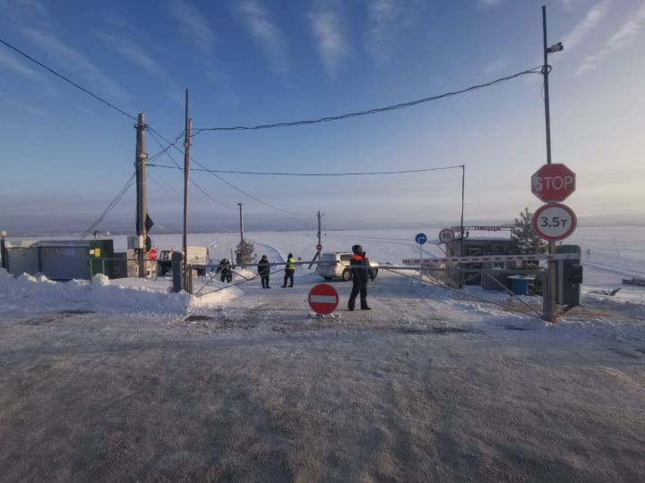 В Татарстане начала работать ледовая переправа Аракчино-Верхний Услон