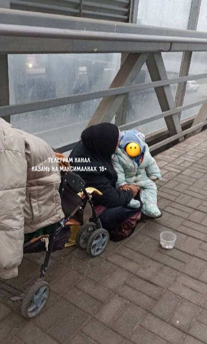 Казанцев возмутила женщина, просящая милостыню с малышом на улице