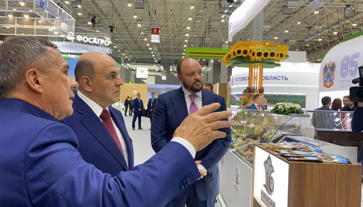 Мишустин посетил стенд Татарстана на всероссийской агропромышленной выставке «Золотая осень 2022»