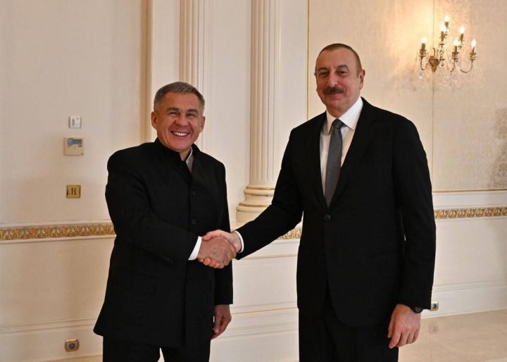Минниханов встретился с президентом Азербайджана Ильхамом Алиевым