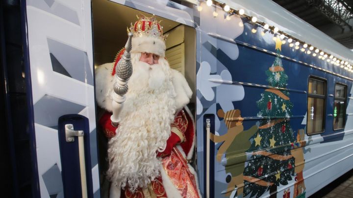 5 декабря в Казань прибудет праздничный поезд Деда Мороза