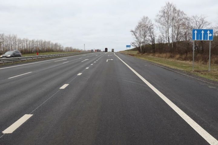 В Татарстане завершили ремонт двух участков трассы М7 «Волга»