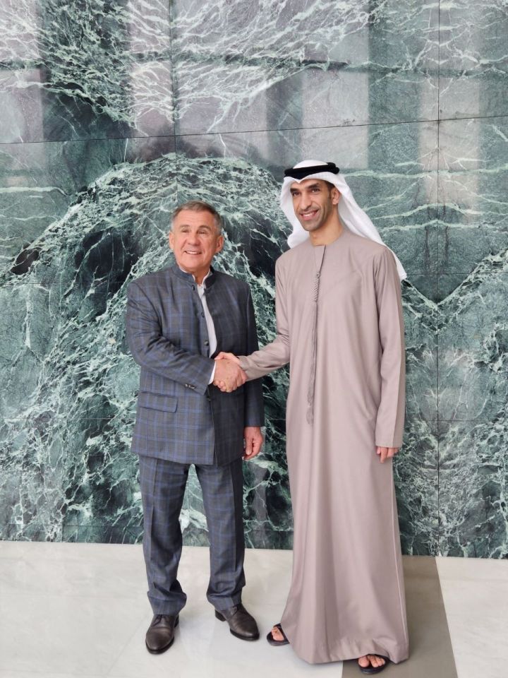 Минниханов встретился с государственным министром по вопросам внешней торговли ОАЭ