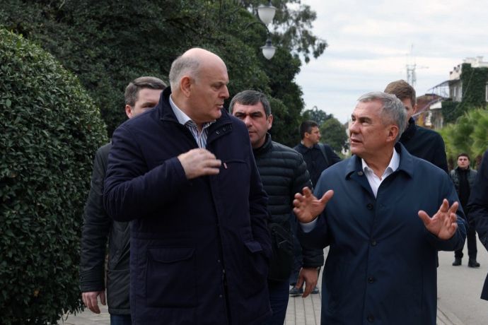 Рустам Минниханов встретился с президентом Абхазии Асланом Бжания