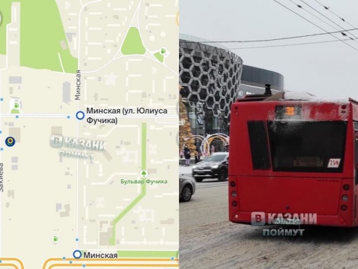 Неизвестные обстреляли автобус в Казани
