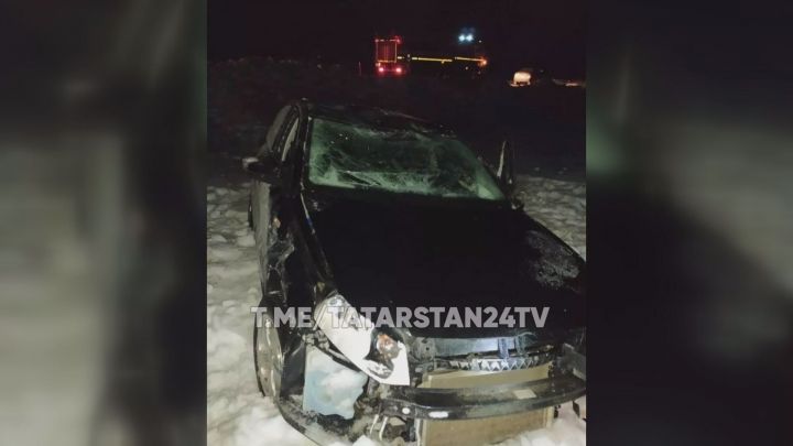 Супруги пострадали в серьезном ДТП на трассе в Татарстане