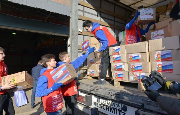 Три района РТ отправили около 55 тонн продовольственной помощи жителям ДНР и ЛНР