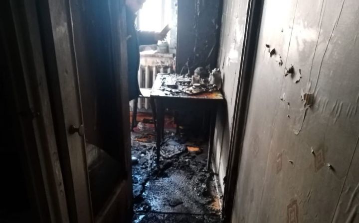В Альметьевске при пожаре погибла женщина