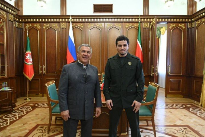 Минниханов встретился с мэром Грозного Хас-Магомедом Кадыровым
