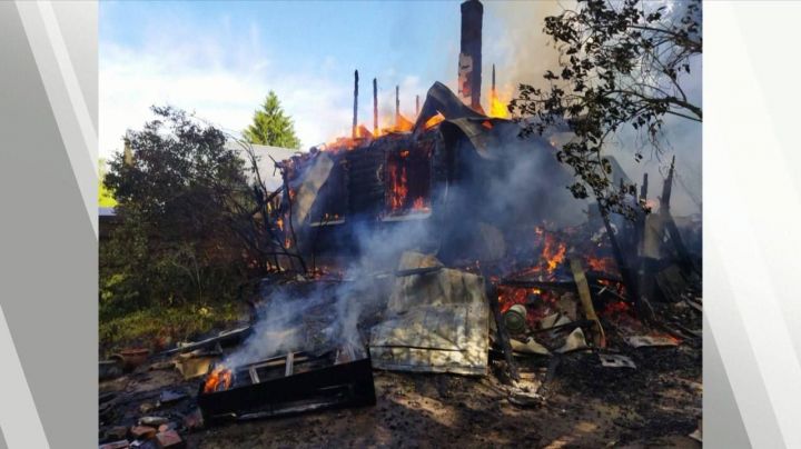 В пожаре возле озера Лебяжье погиб один человек