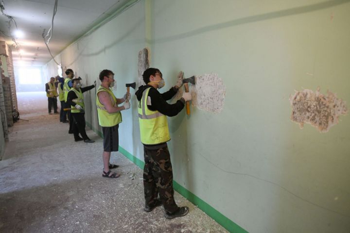 Капитальный ремонт начался в казанской школе №143