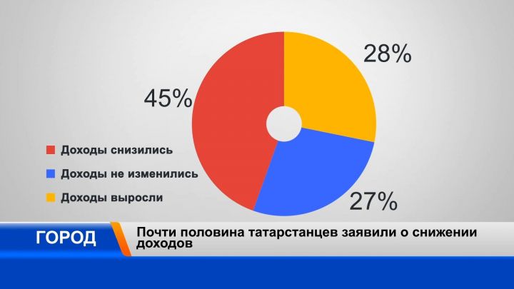 Почти половина жителей Татарстана заявили о снижении доходов