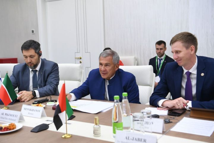 Президент Татарстана провел встречу с министром энергетики и инфраструктуры ОАЭ