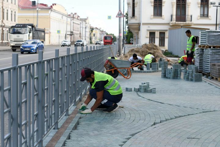 Реконструкцию первой очереди Юнусовской площади в Казани завершат к сентябрю