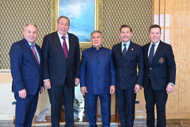 Минниханов встретился с президентом Федерации тенниса России Шамилем Тарпищевым